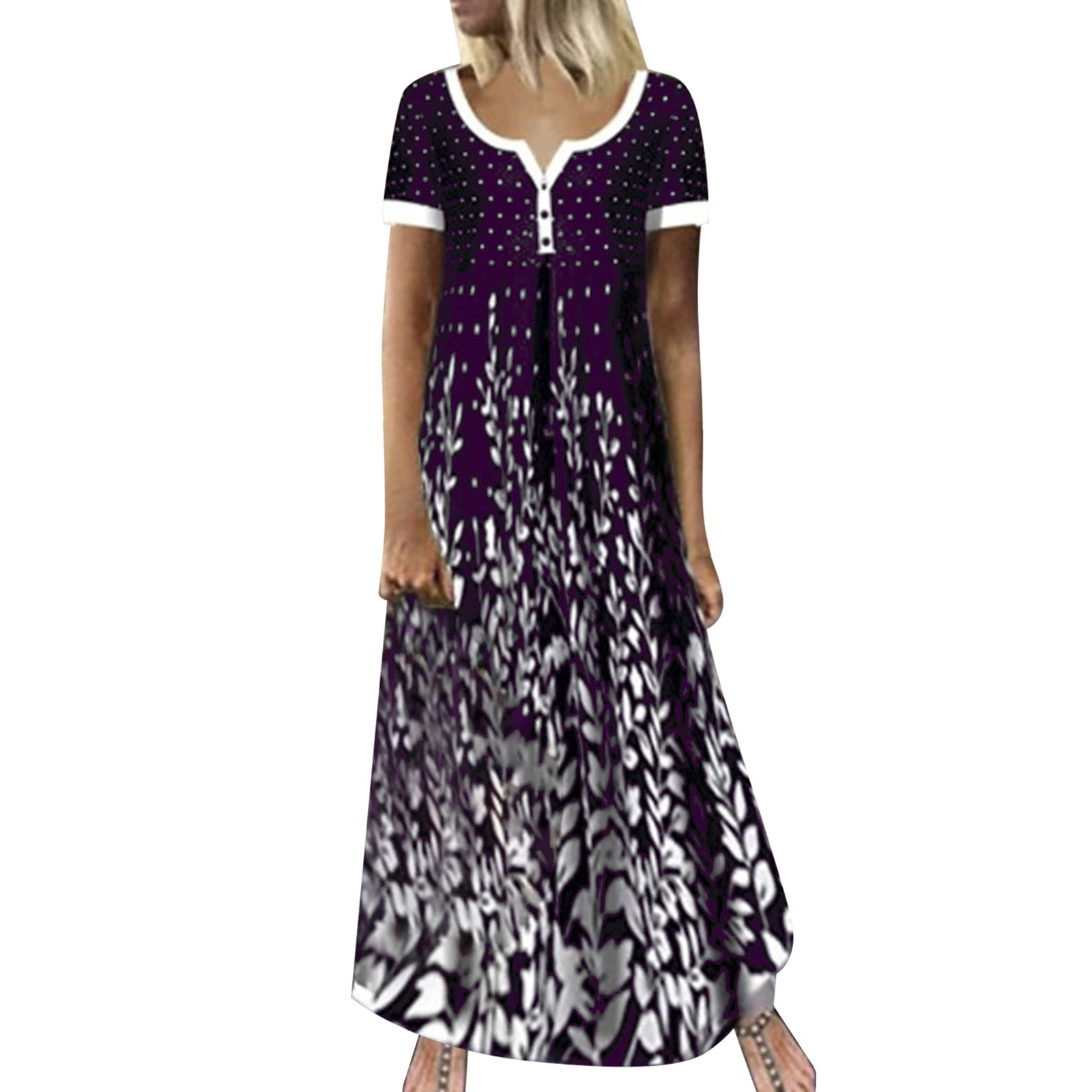 WILLBEST Midi Dresses for Women Bodycon Long Sleeve Women Print