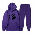 thumbnail image 1 of WILLBEST Outfits for Women Women's Hoodies Sweatsuit Long Sleeve Matching Joggers Sweatpants 2 Piece Tracksuit Sets Two Piece Outfits for Women Summer Outfits for Women Breathable, 1 of 2
