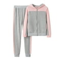 thumbnail image 1 of WILLBEST Outfits for Women Women Solid Color Hooded Sweatshirt and Pant Tracksuit Sport Suit 90S Outfits for Women Fashionable 26, 1 of 2