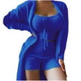 thumbnail image 1 of WILLBEST Outfits for Women Womens Winter Plush Casual Sportswear Solid Long Sleeves 3 Piece Outfits Baby Girl Outfits Trend, 1 of 5