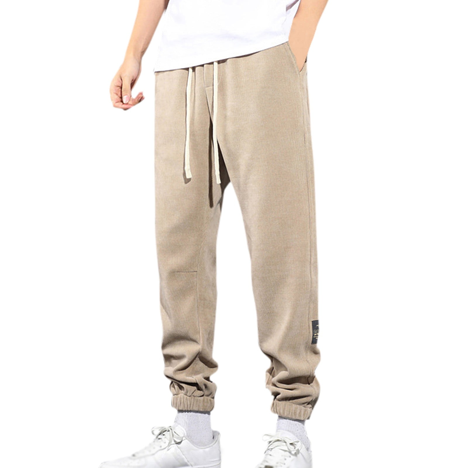 WILLBEST Pants for Men Men Hiking Pants Sweatpants Work Loose Fit