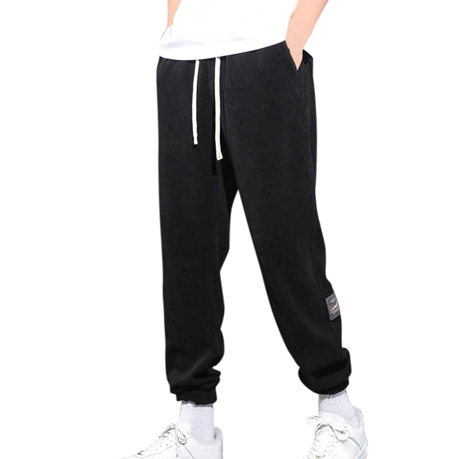 WILLBEST Pants for Men Men Hiking Pants Sweatpants Work Loose Fit