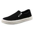 thumbnail image 1 of WILLBEST Slip on Shoes for Men Canvas Men's Shoes Summer Thin Breathable Casual Flat Shoes No Laces Linen Casual Shoes, 1 of 5