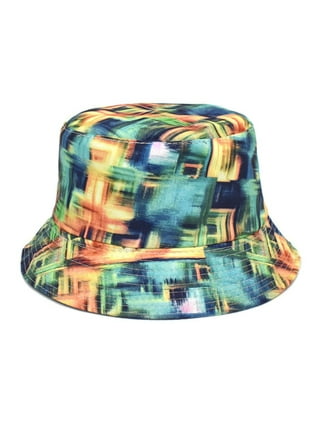 WILLBEST Hats for Men Baseball Cap Snapback Men and Women Casual Summer  Printed Outdoor Double Sided Flat Top Sunshade Bucket Hat