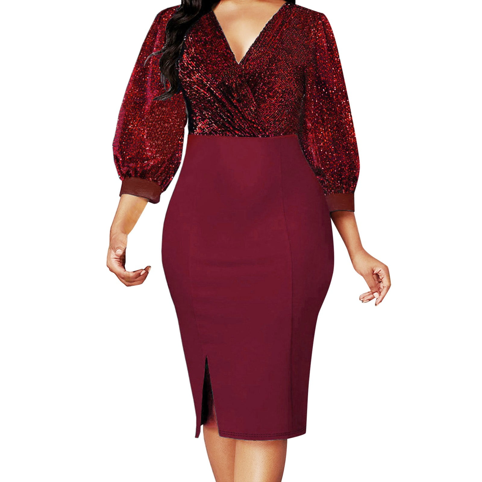 WILLBEST Sun Dresses for Women 2024 Vacation Midi for Womens Trumpet