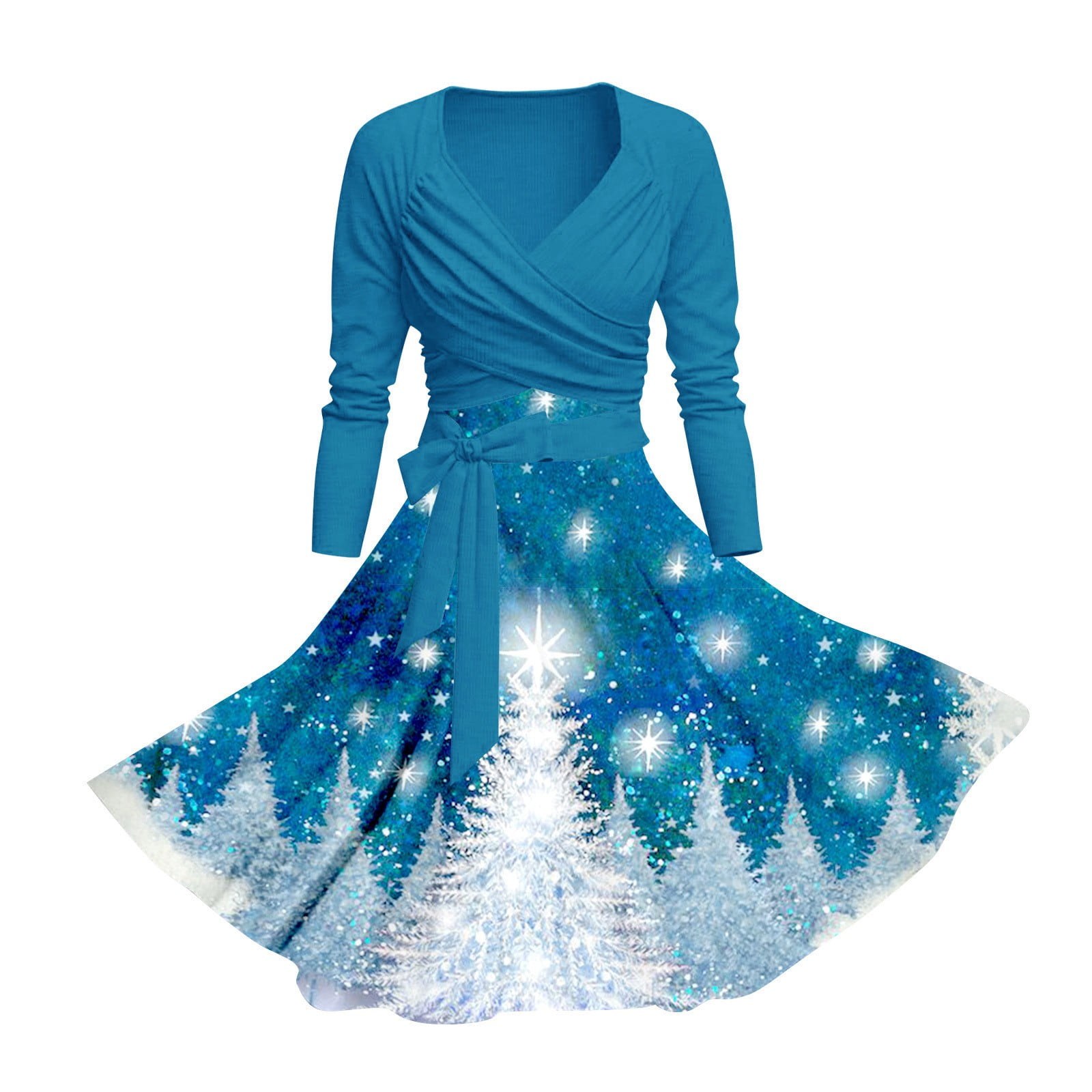 WILLBEST Vacation Dresses for Women Tropical Plus Size Christmas Women