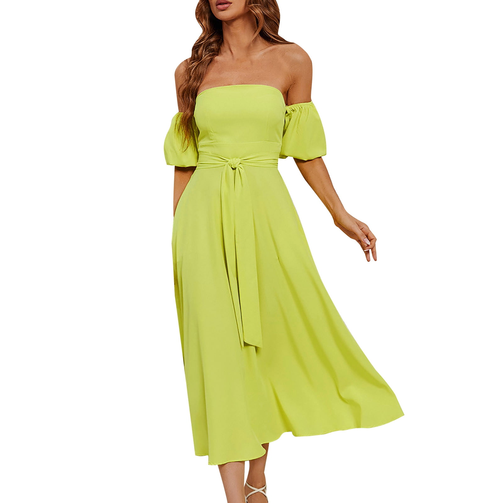 WILLBEST Wedding Guest Dresses for Women Plus Size Formal Womens Pure ...