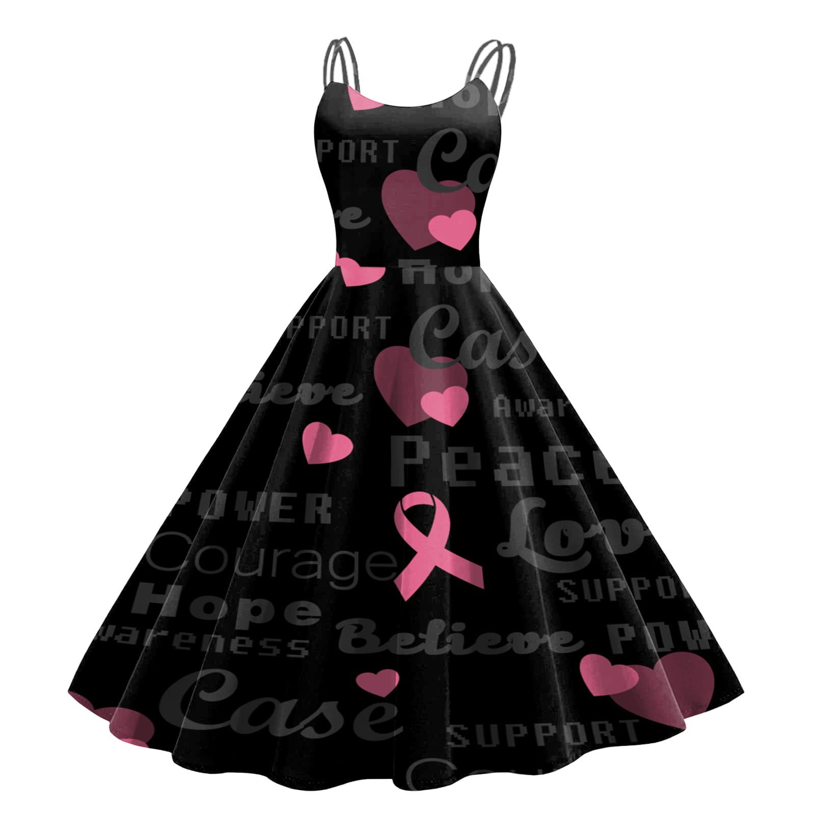 WILLBEST Women Dress Short Sets Cancer Dress Women Cancer Dress Pink