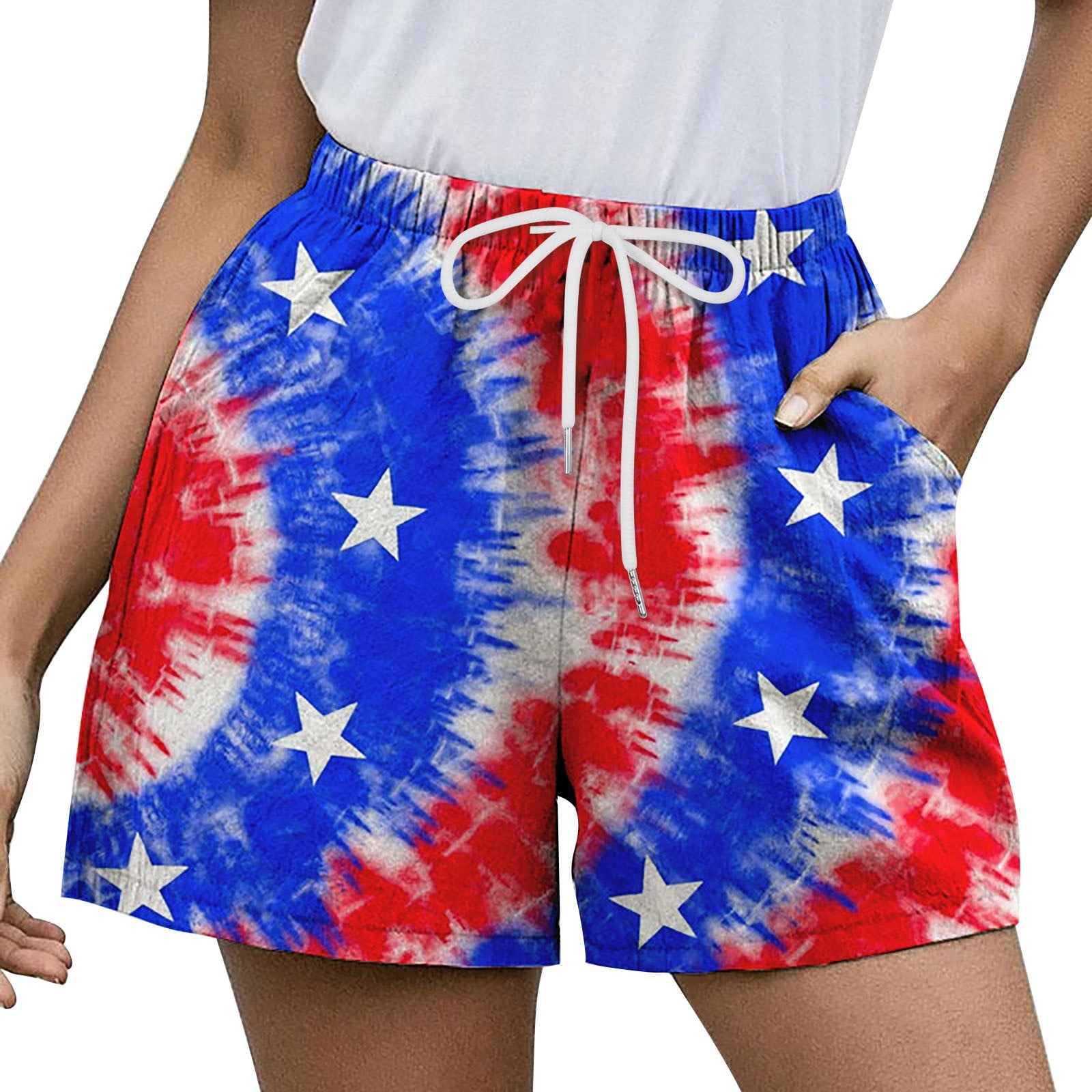 plus size 4th of july shorts