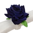 thumbnail image 1 of YUNOVA 12 Pack Flower Napkin Rings Floral Napkin Rings Champagne Rose/Peony Napkin Holder Handicraft Flower Napkin Rings Wedding Table Decoration for Wedding Banquet Birthday Party, 1 of 8