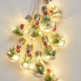 thumbnail image 1 of WILLED 13FT Christmas Snow Globe String Lights, 10 LED Bulb Fairy Lights with Green Pine Berry Snowflake, Battery Operated Hanging Xmas Tree Lights Indoor Outdoor for Home Garden Patio Wedding Party, 1 of 9