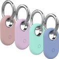 thumbnail image 1 of YUNOVA 4 Pack Galaxy SmartTag2 Silicone Protective Case with Key Ring for Samsung Galaxy SmartTag2 - Ideal for Keys, Wallet, Luggage & Pets, 1 of 7
