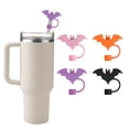 thumbnail image 1 of WILLED 4 Pack Halloween Straw Cover Cap for Stanley Cup 30 40 oz, Silicone Straw Toppers Cowboy Hat, Tumbler Cup Accessories for 10mm Straw Cute Gifts for Women men, 1 of 7