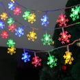 thumbnail image 1 of WILLED 5 Pack Christmas Snowflakes String Lights Outdoor, 10LED 6.56FT Snowflake Decorative Xmas Lights Battery Operated, Waterproof for Garden Home Party Decoration, Multicolor, 1 of 8