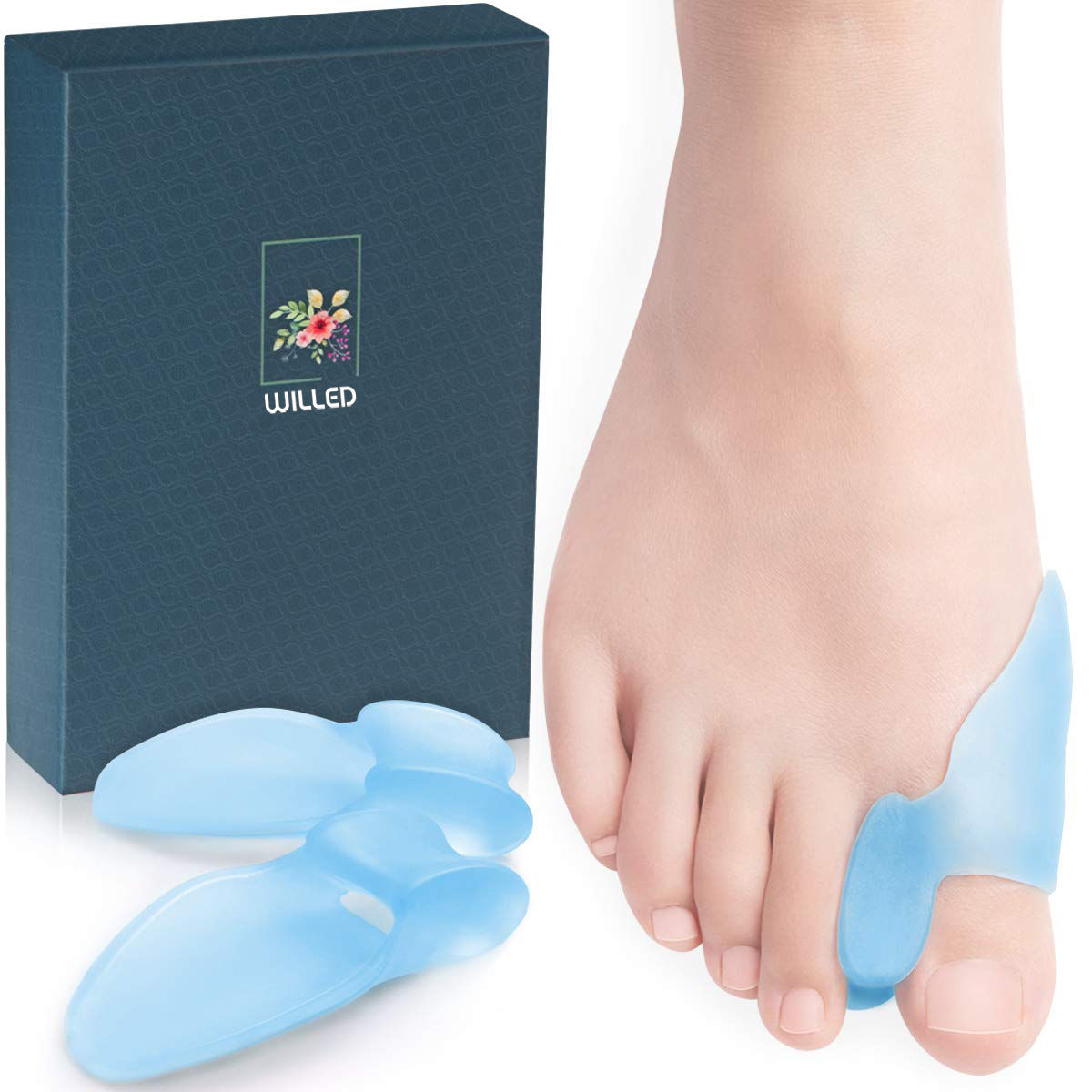 Gel Toe Separator Toe Spacers Toe Stretchers for Men and Women Easy Wear in Shoes, Toe Bunion