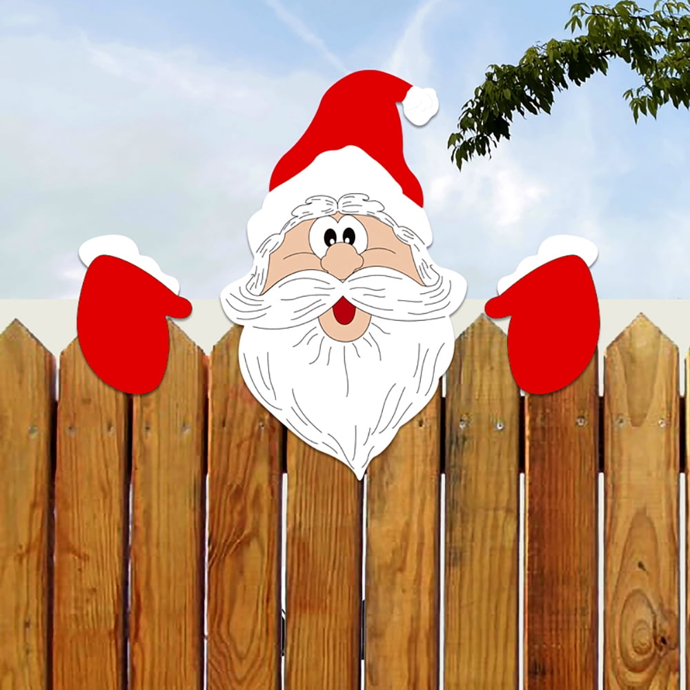 Gerson 15.75 in. H. Wood Santa & Snowman Wall Hanging