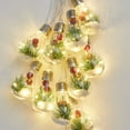 WILLED Christmas Snow Globe String Lights, 10 LED Bulb Fairy Lights