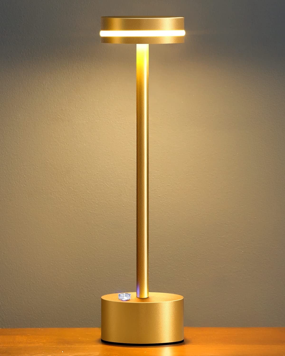 WILLED Cordless Metal Desk Lamp - Touch Control LED Table Lamp with 3 ...