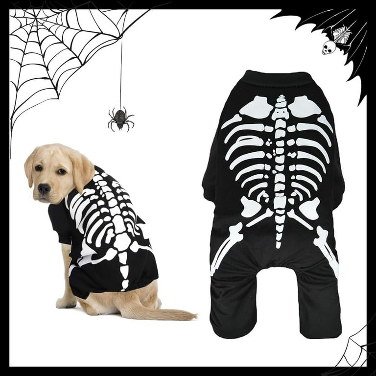 Skeleton Hoodie Pet Dog Costume Skeleton Hoodie Pet Dog Costume
