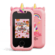 WILLED Kids Smart Phone for Girls Unicorns Gifts for Girls Toys 8-10 Years Old Phone Touchscreen Learning Toy Christmas Birthday Gifts for 3 4 5 6 7 8 9 Year Old Girls