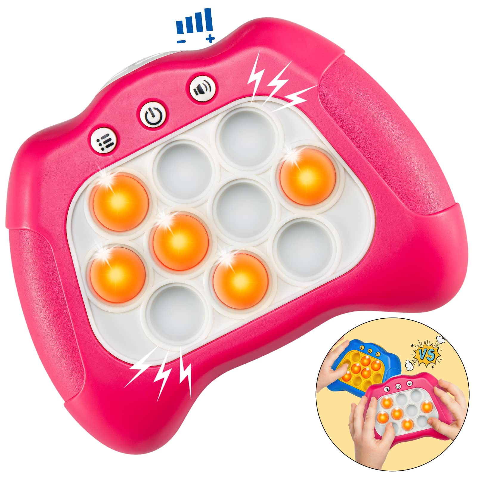 Gamepad Pop It PRO The Light-Up Pattern Popping Game Fidget Anti Stress  Toys Electric Pop Quick Push Bubbles Game Console Series Toy