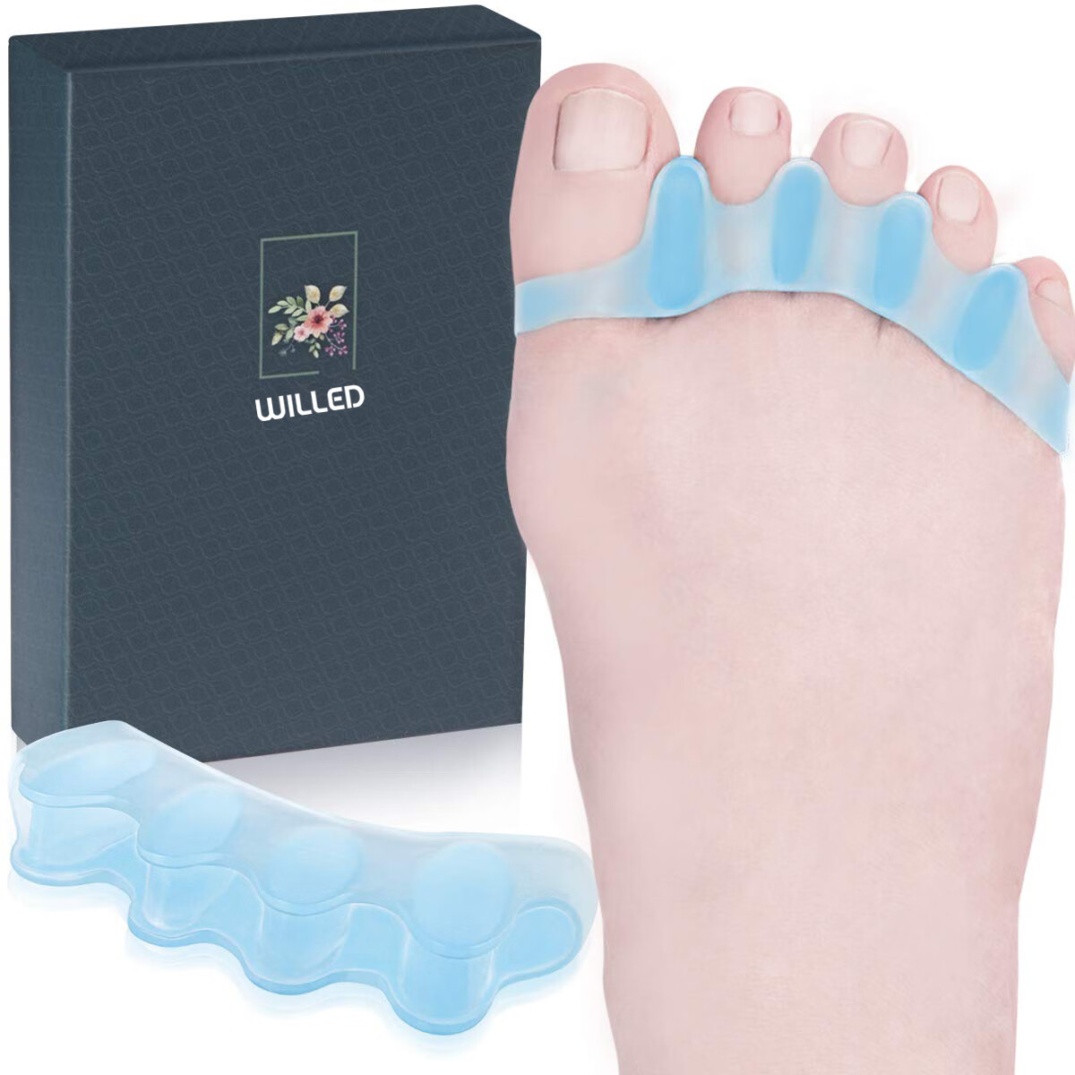 Gel Toe Separator Toe Spacers Toe Stretchers for Men and Women Easy Wear in Shoes, Toe Bunion