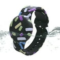 thumbnail image 1 of YUNOVA Waterproof AirTag Bracelet for Kids, Hidden Printed Wristband for Apple Air Tag, Silicone AirTag Holder GPS Tracker Case for Band for Child Toddler, Secure Anti-Lost Protection, 1 of 6