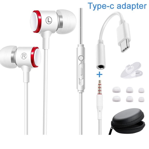 WILLED Wired Headphones with Microphone, Noise Cancelling In-Ear Earphones, Powerful Heavy Bass High Definition, Earbuds for iOS Android Smartphones Laptops MP3 Gaming Walkman and All 3.5mm Jack