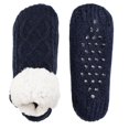 thumbnail image 1 of YUNOVA Women Knitted Slipper Socks Winter Sherpa Plush Sock Slipper Non-Slip Fleece Fuzzy Indoor Socks With Grippers, 1 of 7