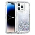 thumbnail image 1 of YUNOVA for iPhone 16/16 Pro/16 Pro Max/16 Plus Case Glitter Floating Liquid Shiny Quicksand Case for Women Girls Heavy Duty Shockproof Protective Case Hard PC Bumper Soft TPU Cover, 1 of 7