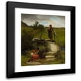 thumbnail image 1 of WILLIAM HOLYOAKE 12x14 Black Modern Framed Museum Art Print Titled - Gathering Wildflowers, 1 of 5