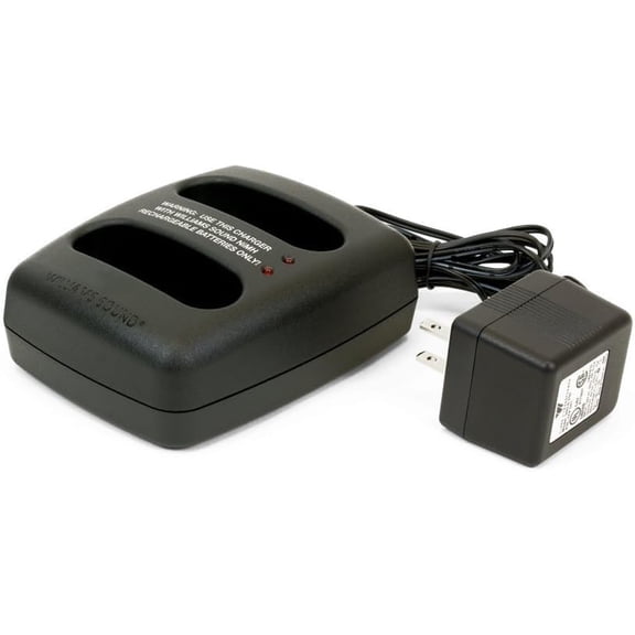 Williams Sound CHG 3502 Body-Pack Dual Charger for use with PLR BP1 Loop Receiver, PPA R37 FM Receiver