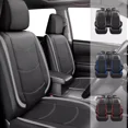 thumbnail image 1 of WILLJOY Universal Car Seat Cover Full Set Waterproof Auto Cushion Protectors for Most Cars Sedan SUV Black, 1 of 9