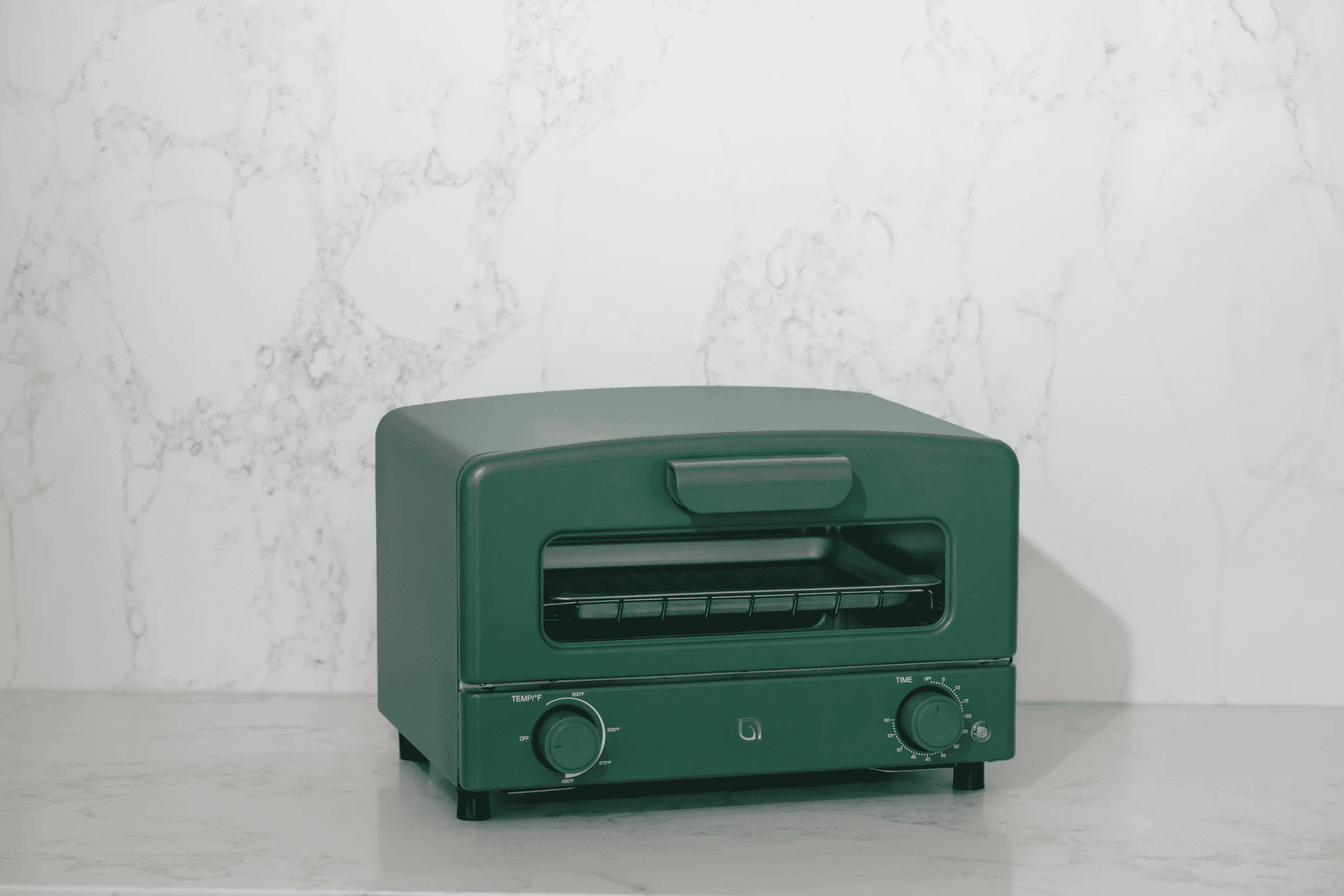 Willow Kitchen Mini Toaster Oven 4 Slice for Home and Kitchen Use, 1300-Watts, Green