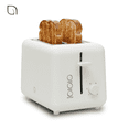 thumbnail image 1 of Willow Kitchen Toaster 2 Slice Wide Slot Toaster 6 Shade Settings Defrost Function Bread and Bagel Toaster, White, 1 of 10