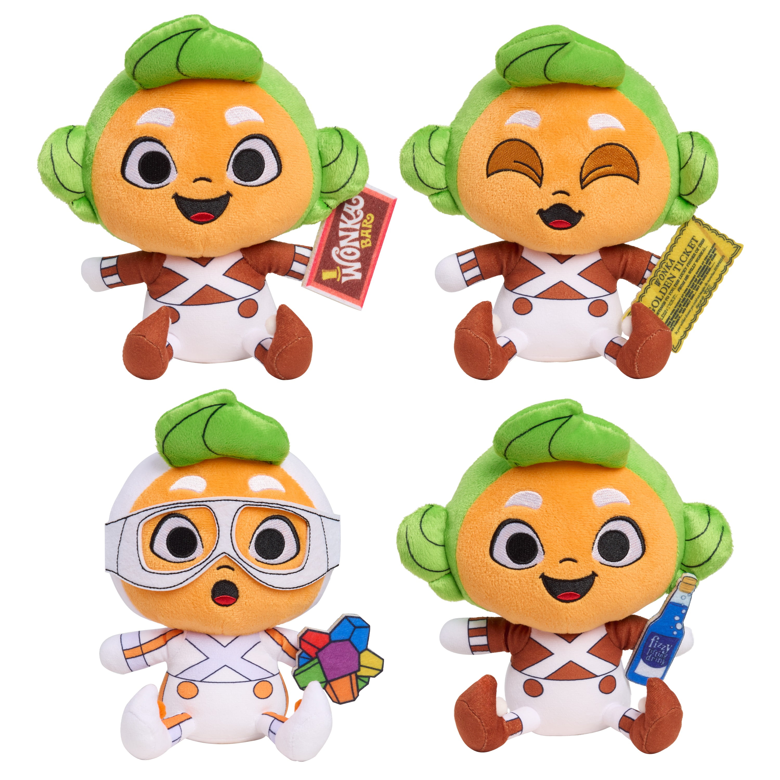 Willy Wonka and the Chocolate Factory 7-inch Oompa Loompa Collectible Plush Stuffed Animal