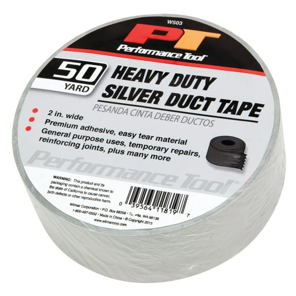 Performance Tool W503 50 Yard Heavy Duty 17 Mil Silver Duct Tape