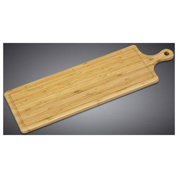 WILMAX Bamboo SET OF 2 LONG SERVING BOARD WITH HANDLE 26" X 7.9" | 66 X 20 CM WL-771136 / A