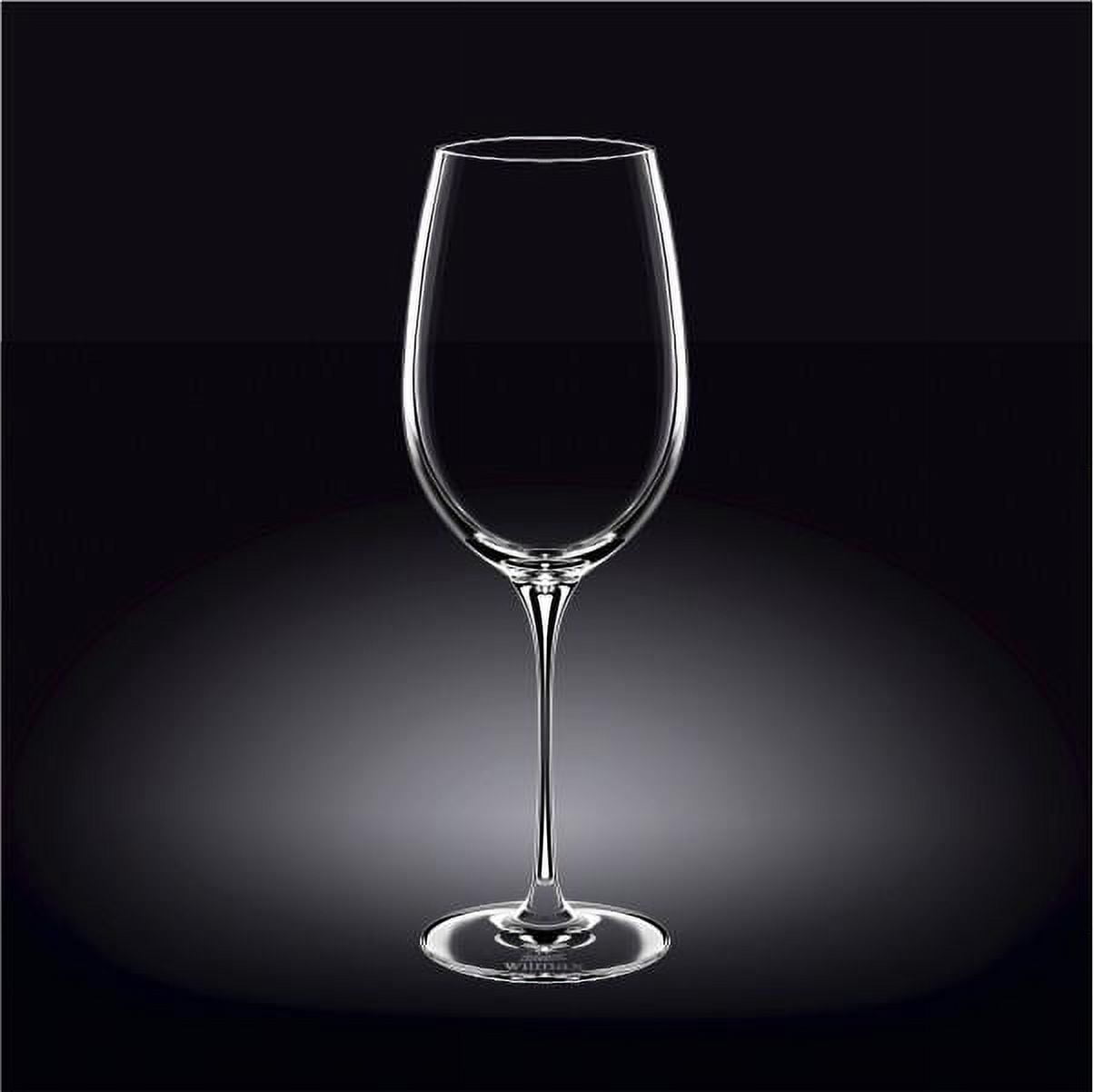 G Francis Unique Wine Glasses Set of 4 - 16oz Square Bottom Modern Stemware