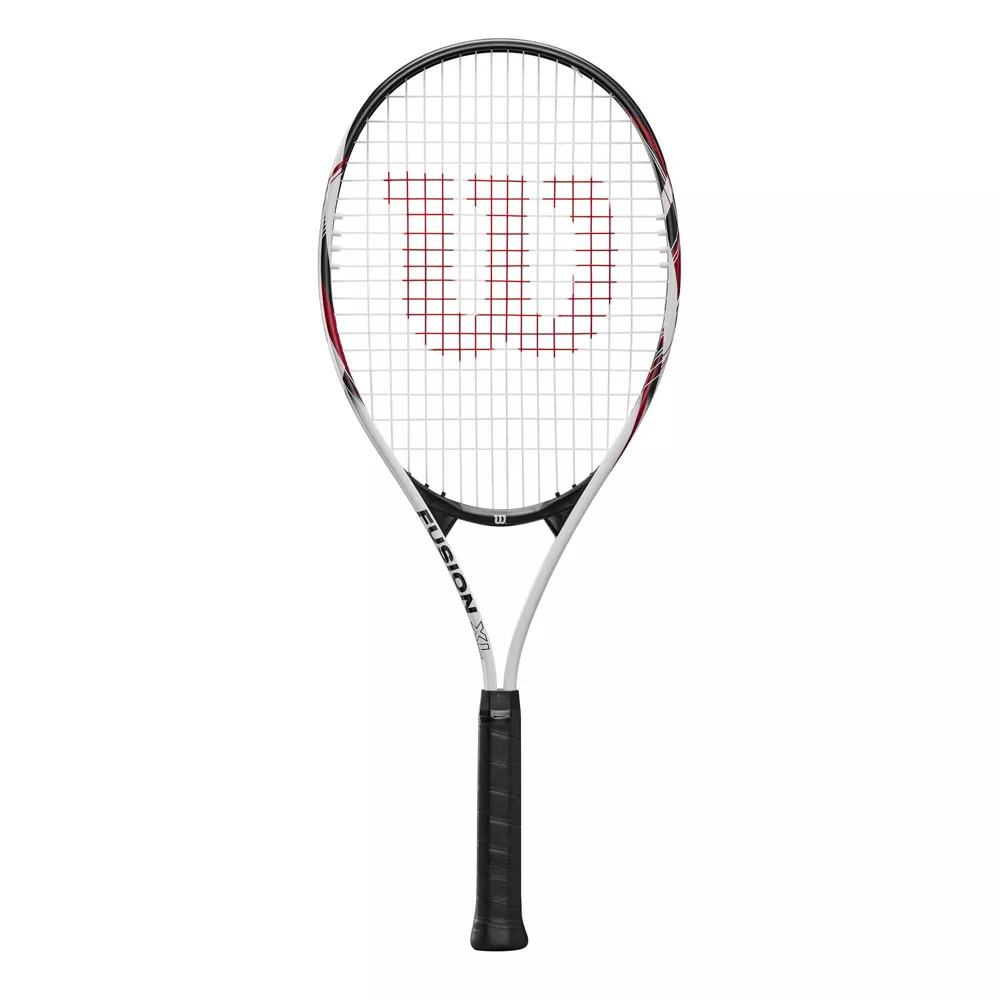 WILSON FUSION 29" TENNIS RACQUET: MEDIUM FLEX - BLACK/WHITE/RED
