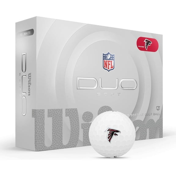 WILSON GOLF DUO Soft NFL Golf Balls - 12 Balls - Los Angeles Rams