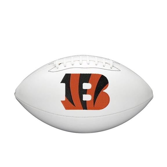 Cincinnati Bengals Wilson NFL Live Signature Autograph White Panel Football - Deflated