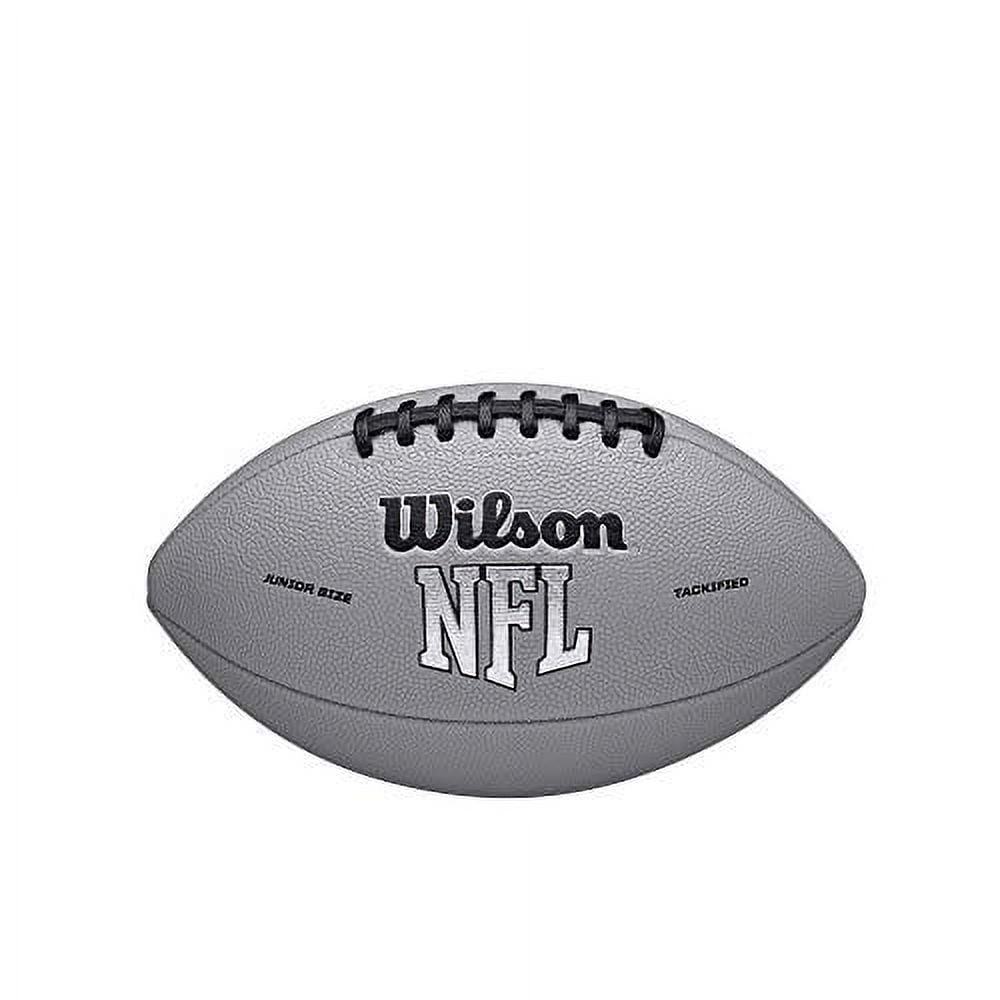 Wilson NFL Super Grip Football - Gray, Junior Size (Ages 9-12