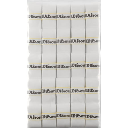 WILSON Pro Overgrip Comfort - 25 Pack - White - Less per Grip Than a 30 Pack