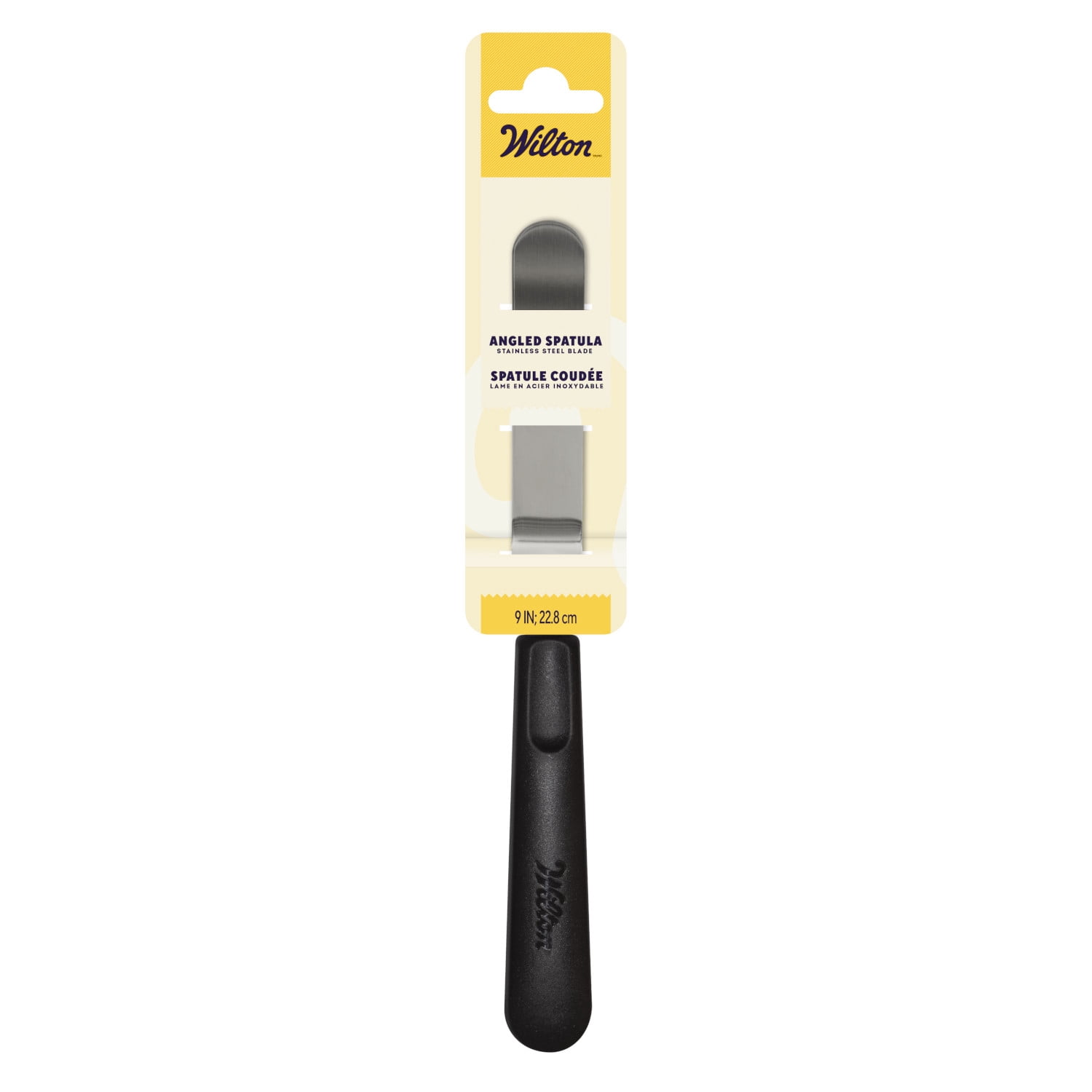 Wilton 9 inch Stainless Steel Icing Spatula with Ergonomic Black Handle
