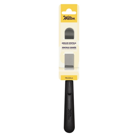Wilton 9 inch Stainless Steel Icing Spatula with Ergonomic Black Handle