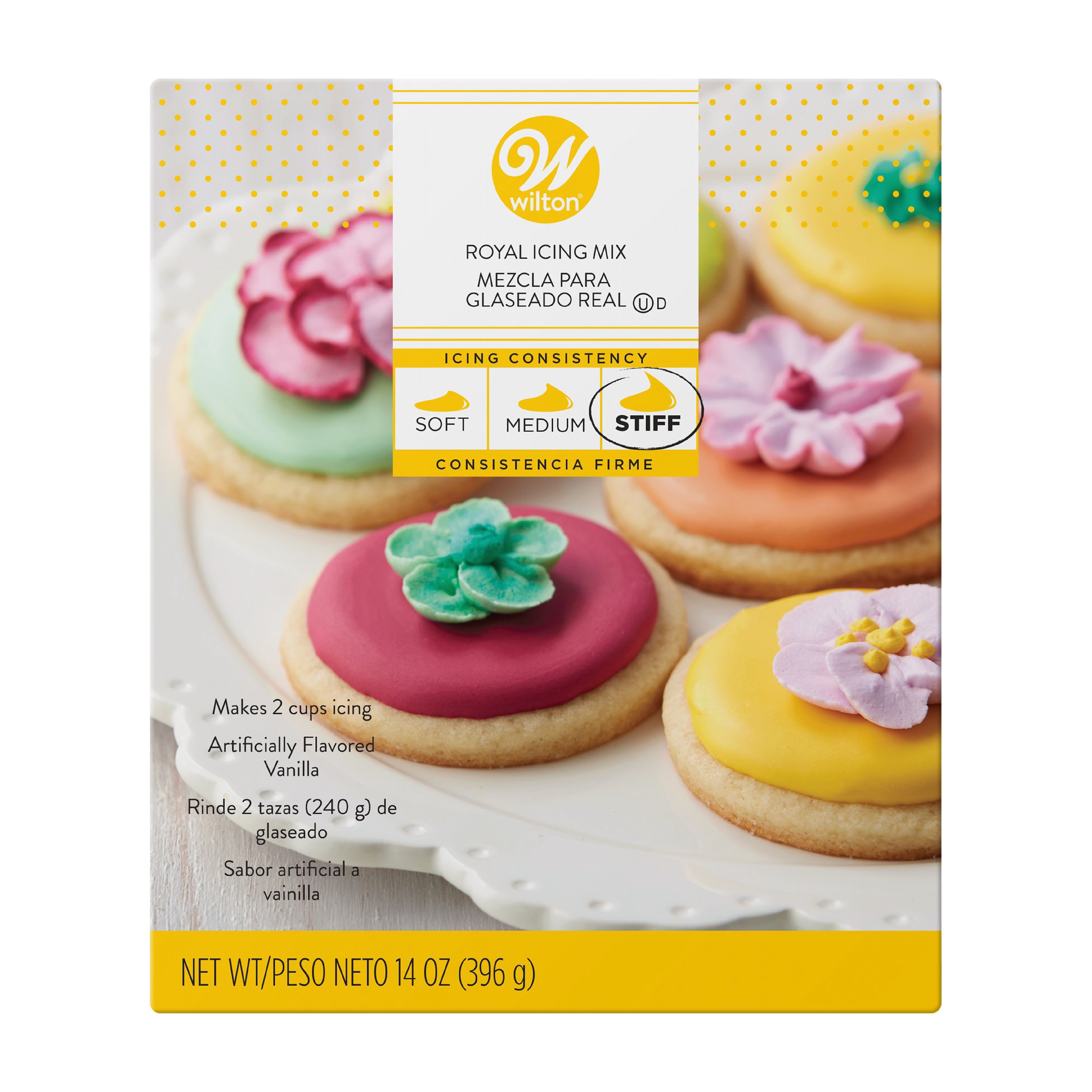 Wilton Royal Icing Mix for Icing and Decorating, Vanilla Flavored, 14 oz.