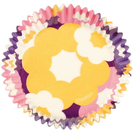 Standard Baking Cups-Retro Floral 75/Pkg, Pk 6, Wilton