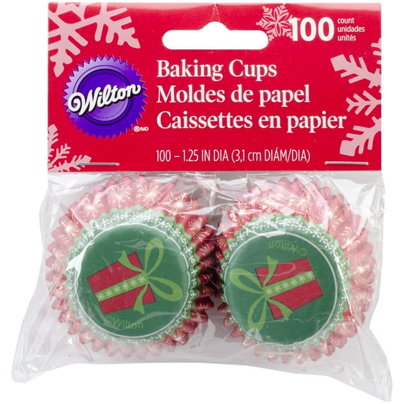 Mini Baking Cups-Treats & sharing 100/Pkg, Pk 6, Wilton