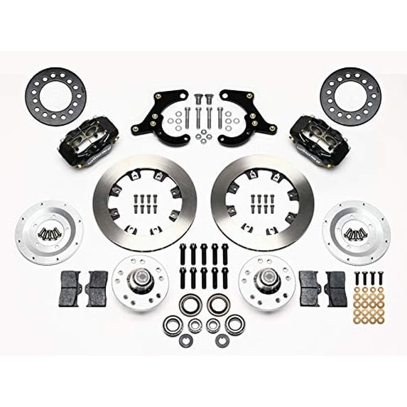 WILWOOD 140-7675 FORGED DYNALITE PRO FRONT 12.19" BIG BRAKE KIT, BLACK CALIPERS, COMPATIBLE WITH MOST 1964-1972 CHEVROLET, PONTIAC, BUICK, OLDSMOBILE